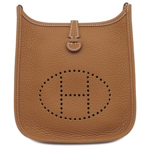 エルメス ショルダーバッグ エヴリンTPM ロング アマゾン ジグザグ トリヨンクレマンス ブラウン未使用 茶 中古