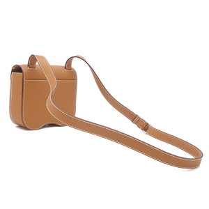 エルメス ショルダーバッグ デッラ カヴァッレリア ミニ ヴォーエプソン ブラウン 茶  中古