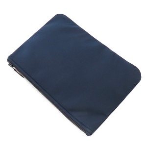 エルメス ポーチ トゥルースフラット ネオバン MM ナイロン ネイビー 紺 ウエットスーツ風 ボンディング  中古