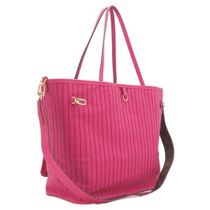 ルイヴィトン 2WAYバッグ ネヴァーフル インサイドアウト MM モノグラムキャンバス ピンク トートバッグ ショルダーバッグ リバーシブル M12707 中古