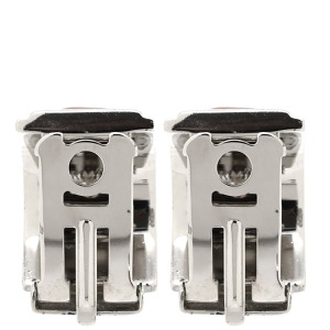 エルメス イヤリング エマイユ メタル オレンジ 七宝 シェーヌダンクル柄  中古