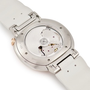 エルメス エルメスカット GM 36mm SD1.520 K18PG×SS コンビ アラビア シルバー 自動巻き