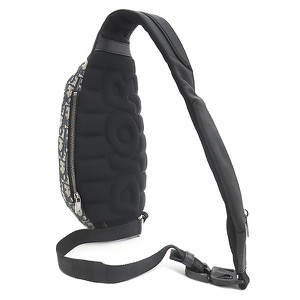 クリスチャン・ディオール ボディバッグ スカラベ レザー ブラック オブリーク ジャカード ショルダーバッグ 黒 1ESBO040YKY 中古