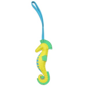 エルメス バッグチャーム イポ アニョーミロ イエロー タツノオトシゴ 中古