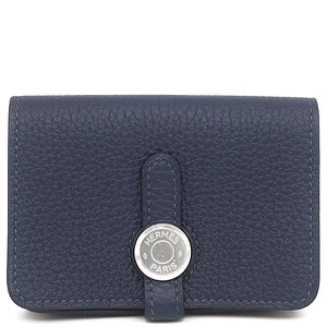 エルメス コインケース ドゴン カードケース トゴ ネイビー未使用 紺 ミニ財布  中古