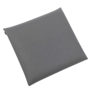 エルメス コインケース バスティア ヴォーエプソン グレー未使用 中古