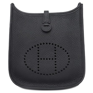 エルメス ショルダーバッグ エヴリンTPM ロング トリヨンクレマンス ブラック 黒  中古