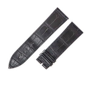 フランクミュラー 腕時計パーツ 純正 1100 1150 1200 ロングアイランド用 クロコバンド クロコダイル ブラック 新品同様 替え ベルト 24mm ブラック   中古