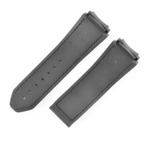 ゼニス 腕時計パーツ 純正 デファイ 18.9000用 クロコダイル ブラック 替え 部品 交換 予備 パーツ クロコ×ラバー ベルト バンド ストラップ 27mm ブラック 黒 中古