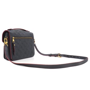 ルイヴィトン 2WAYバッグ ポシェット メティス MM モノグラムアンプラント ネイビー 紺 赤 ハンドバッグ ショルダーバッグ M44071 中古