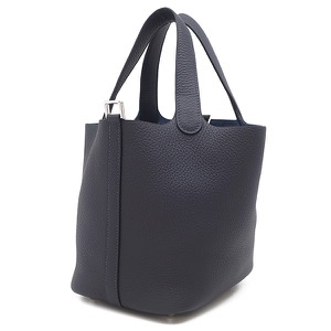 エルメス ハンドバッグ ピコタンロックPM  トリヨンクレマンス ブルー未使用 ネイビー  中古