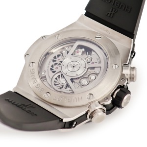 ウブロ ビッグバン ウニコ チタニウム 411.NM.1170.NM デイト クロノグラフ スモールセコンド 自動巻き