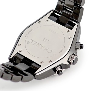 シャネル J12 クロノグラフ H2419 純正ダイヤ ブラック セラミック スモールセコンド 自動巻き
