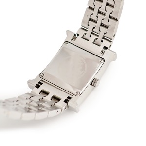 エルメス Hウォッチ PM HH1.230 純正ダイヤ ホワイト シェル H型ブレス スクエア クオーツ