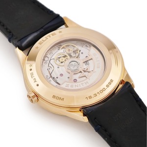 ゼニス エリート ムーンフェイズ 18.3100.692/01.C922 新品同様 K18RG無垢 バー ギョウシェ 自動巻き