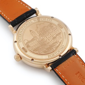 IWC ポートフィノ オートマティック IW356515 K18RG無垢 純正ダイヤ ローマン バー デイト 自動巻き