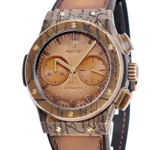 ウブロ クラシック フュージョン クロノ ベルルッティ 521.BZ.05IG.VR.BER19 コールドゴールド 限定 自動巻き