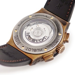 ウブロ クラシック フュージョン クロノ ベルルッティ 521.BZ.05IG.VR.BER19 コールドゴールド 限定 自動巻き