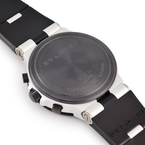 ブルガリ アルミニウム クロノグラフ AC38TA オレンジ ブラック デイト スモールセコンド 自動巻き