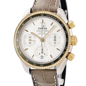 オメガ スピードマスター クロノグラフ 38mm 324.28.38.50.02.001 K18YG×SS コンビ 純正ダイヤ 自動巻き