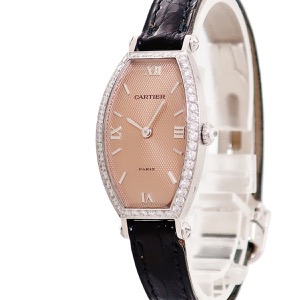 カルティエ トノー SM WA502051 K18WG無垢 純正ダイヤ ギョウシェ ヴィンテージ 手巻き