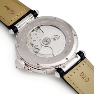 カルティエ パシャ 42 WJ124006 K18WG無垢 純正ダイヤ クロワゾネ ラウンド 限定 自動巻き