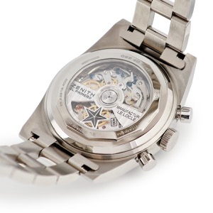 ゼニス クロノマスター リバイバル エアウェイト カバーガール 95.A3818.400/51.M3818 ブルー 限定 自動巻き