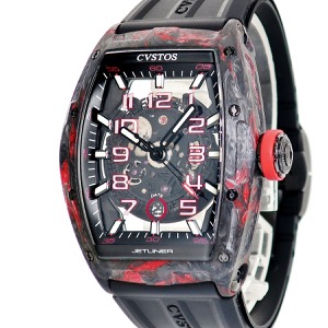 クストス チャレンジ ジェットライナー2 カーボン CVT-JET2-SL-RED FGDC トノウ スケルトン 自動巻き