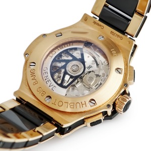 ウブロ ビッグバン ゴールド セラミック 301.PB.131.PB K18RG無垢 クロノグラフ ブラック 自動巻き