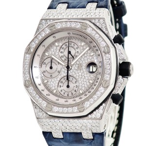 オーデマピゲ ロイヤルオーク オフショア クロノグラフ 26067BC.ZZ.D002CR.01 K18WG無垢 純正ダイヤ 自動巻き