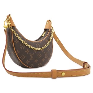 ルイヴィトン 2WAYバッグ ループ モノグラムキャンバス ブラウン 茶 ハンドバッグ ショルダー M81098 中古