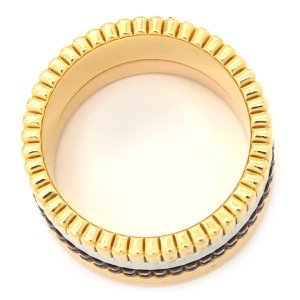 ブシュロン リング 指輪 キャトル クラシック ラージ K18YG ゴールド #T54(JP14) 750 18K ブラウンPVD JRG00257 中古