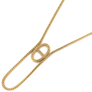 エルメス ネックレス シェーヌ ダンクル ダナエ K18YG ゴールド K18YG Au750 18K 18金 ダンクルリンク 錨モチーフ ロープチェーン 中古