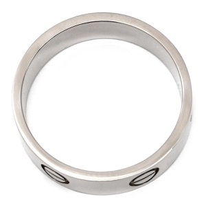 カルティエ リング 指輪 ラブリング K18WG シルバー #59(JP19) LOVE Ring 750 18K WG 18金 B4084700 中古
