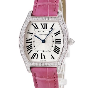 カルティエ トーチュ MM WA501009 K18WG無垢 純正ダイヤ トノウ ローマン 青針 ギョウシェ 手巻き