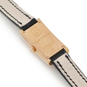 ハリーウィンストン アヴェニュー C ミニ エリプティック AVCQHM16RR045 新品同様 K18RG ダイヤ クオーツ