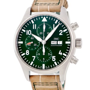 IWC パイロットウォッチ クロノグラフ レーシンググリーン リミテッド IW377726 デイデイト 限定 自動巻き