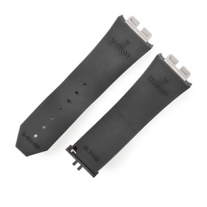 ウブロ 腕時計パーツ ビックバン ウニコ 411用 ラバーバンド ラバー ブラック 純正 替え ベルト ストラップ 28mm 黒 ブラック 中古