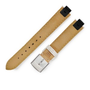 ルイヴィトン 腕時計パーツ タンブール用 クロコバンド 純正SS製尾錠付き クロコダイル ホワイト 純正 替え ベルト 15mm ホワイト 白 シャイニー 艶 中古