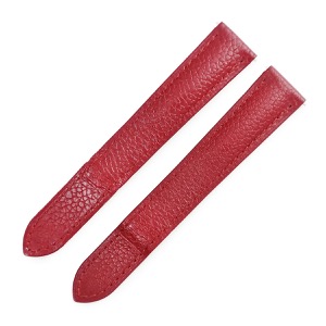 カルティエ 腕時計パーツ 純正 バックル用 カーフレザーバンド 牛革 レッド 新品同様 替え 牛革 ベルト ストラップ 16mm 赤 KD6WXAFM 中古
