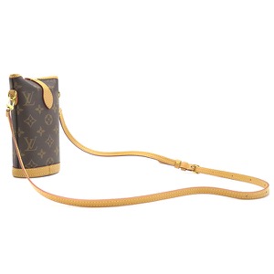 ルイヴィトン ショルダーバッグ フォールド ミー ポーチ モノグラムキャンバス ブラウン ポシェット 茶 M80874 中古