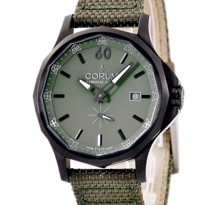 コルム アドミラルズカップ レジェンド 42 395.107.98/0617 AV17 ブラックPVD デイト 信号旗 12角形 自動巻き