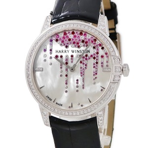 ハリーウィンストン ミッドナイト ダイヤモンド スタラクタイト MIDAHM36WW001 K18WG 純正ダイヤ 自動巻き