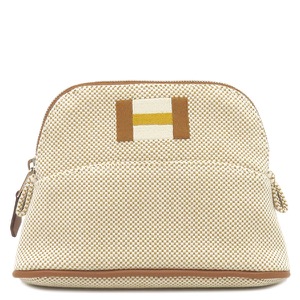 エルメス ポーチ ボリードポーチ カザック ミニミニ コットン ベージュ ナチュラル  H103970M 06 中古