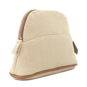 エルメス ポーチ ボリードポーチ カザック ミニミニ コットン ベージュ ナチュラル  H103970M 06 中古