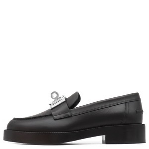 エルメス ローファー モカシン ホット レザー ブラック #36 黒 ケリーバックル H232075Z 02360 中古