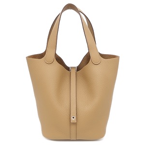 エルメス ハンドバッグ ピコタンロックMM トリヨンクレマンス ブラウン未使用 茶  中古