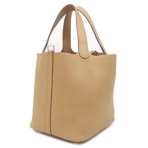 エルメス ハンドバッグ ピコタンロックMM トリヨンクレマンス ブラウン未使用 茶  中古