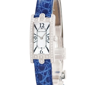 ハリーウィンストン アヴェニューC ミニ AVCQHM16WW024 K18WG無垢 純正ダイヤ シェル クオーツ