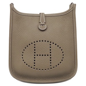 エルメス ショルダーバッグ エヴリンTPM アマゾン ロング トリヨンクレマンス グレー グレージュ  中古